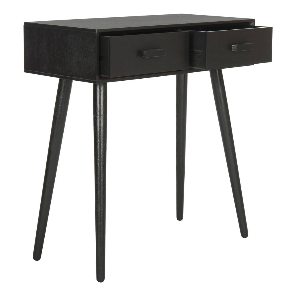 Black 2 Drawer Console I3508