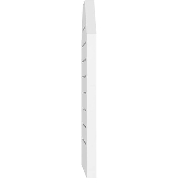 34x22W x 20x22H Octagonal Top Surface Mount PVC Gable Vent P7253