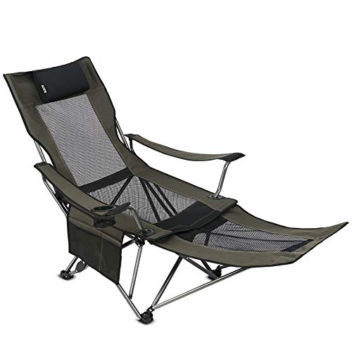 Camping Folding Mesh Chair with Footrest P793835