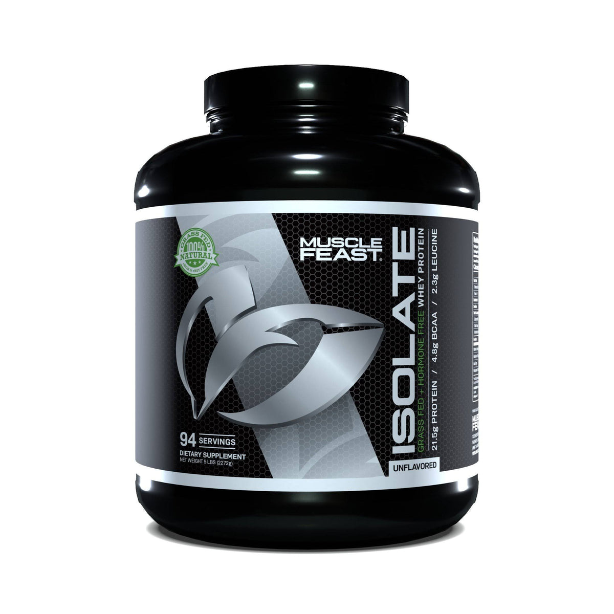 100% Pure Whey Protein Isolate Powder Cappuccino 5 lb U7887