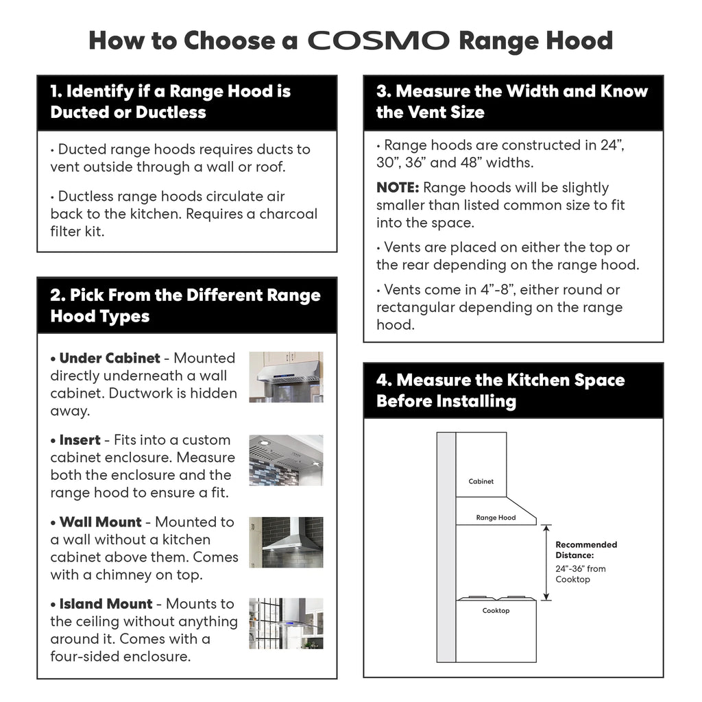 36" 380 CFM Ducted Under Cabinet Range Hood Stainless Steel B90830