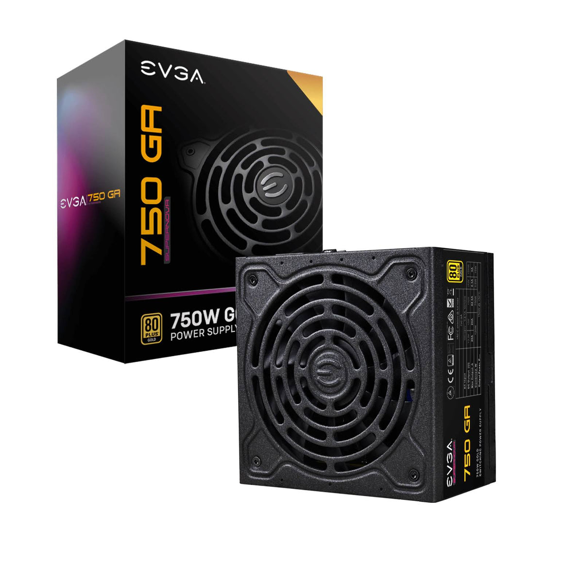 750 W 24-Pin ATX Black Power Supply Unit F85974