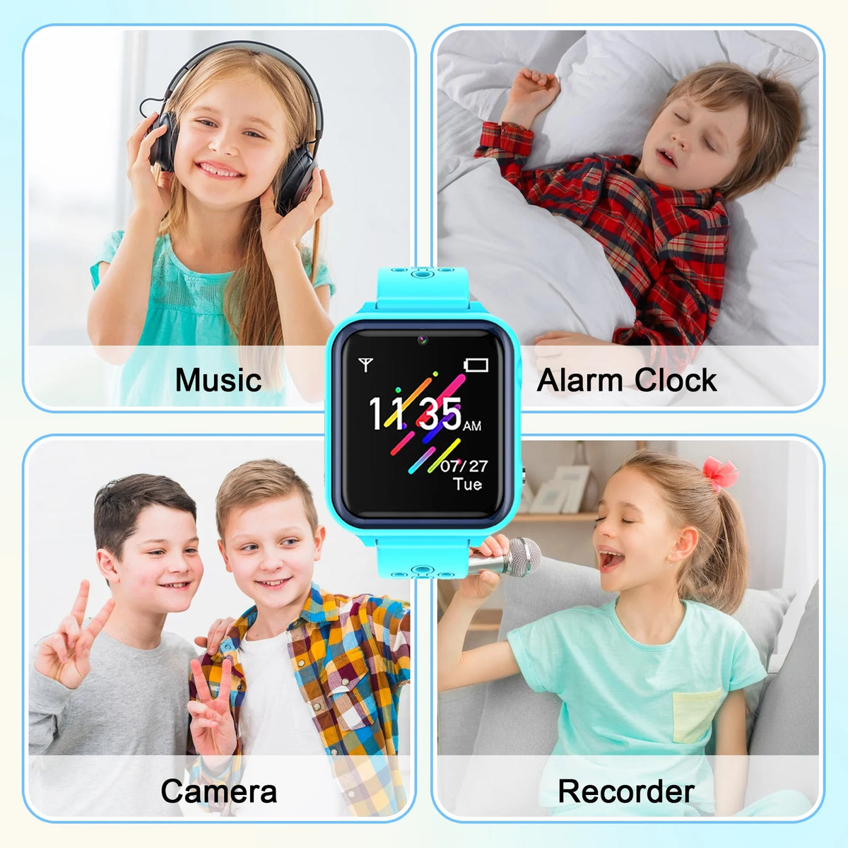Kids Smart Watch with 2 Way Call Camera Music G6522