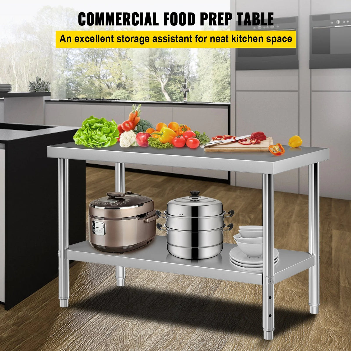 Stainless Steel Kitchen Utility Table C922