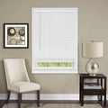 Set of 2 Cordless Vinyl 1-Inch Room Darkening Mini Blinds Pearl White 36 inch x 64 inch X35738