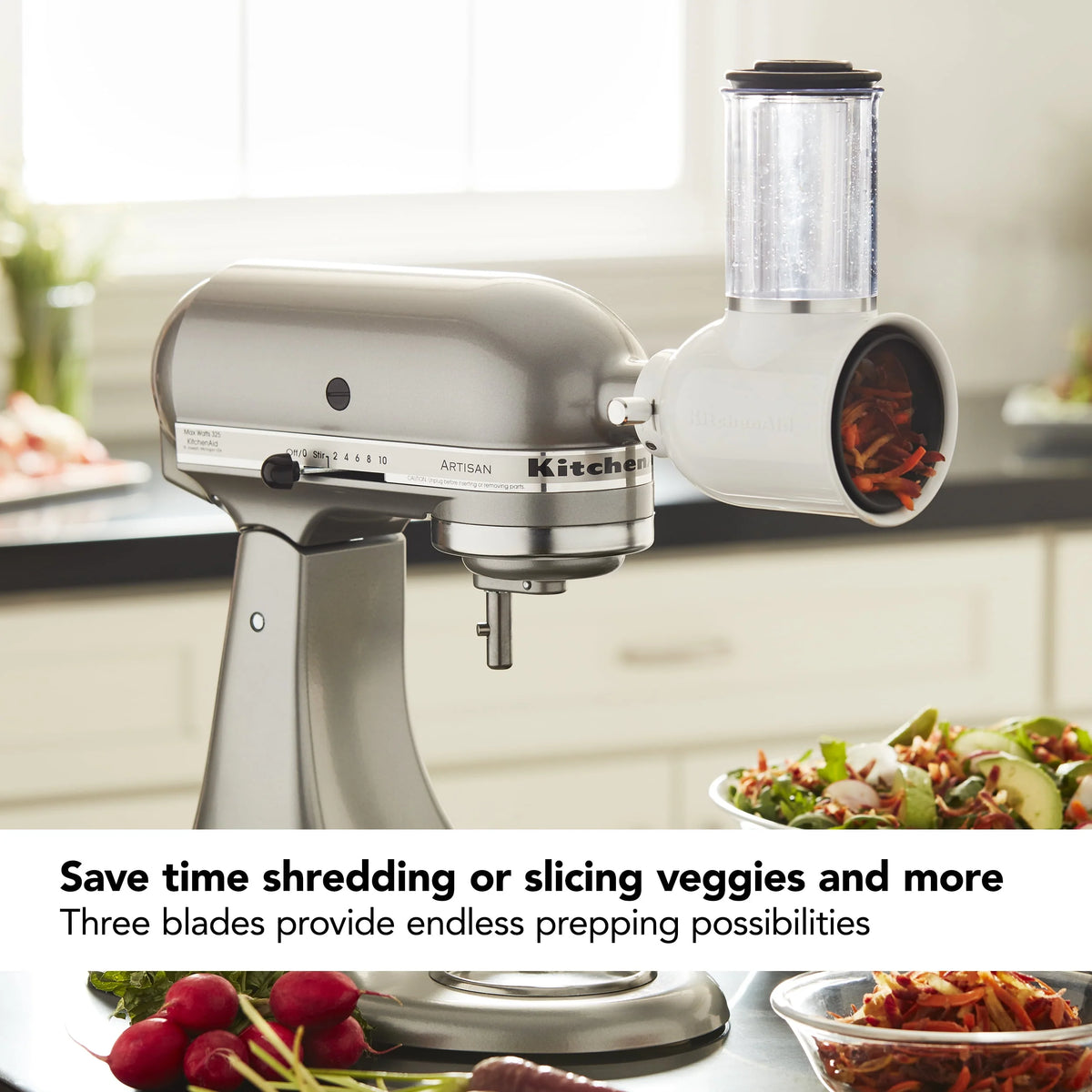 White Slicer/Shredder Attachment T178369