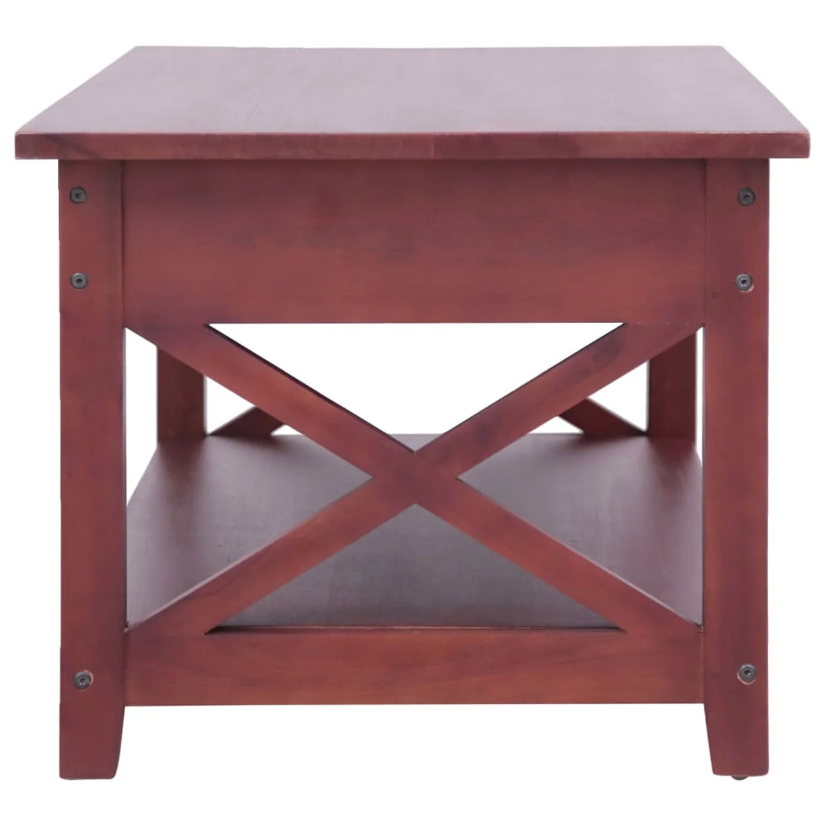 Brown Solid Mahogany Wood Coffee Table K805