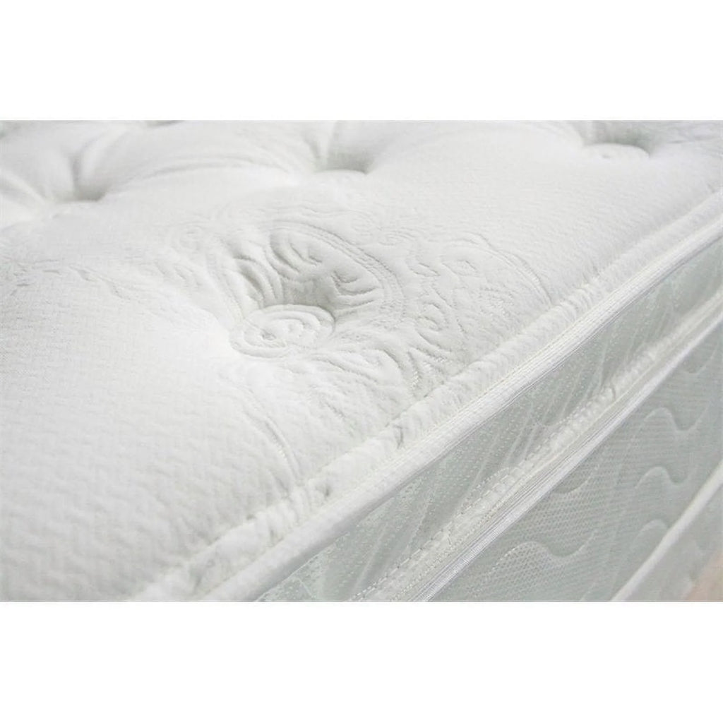 White Quilted Euro Top Queen Mattress Z154