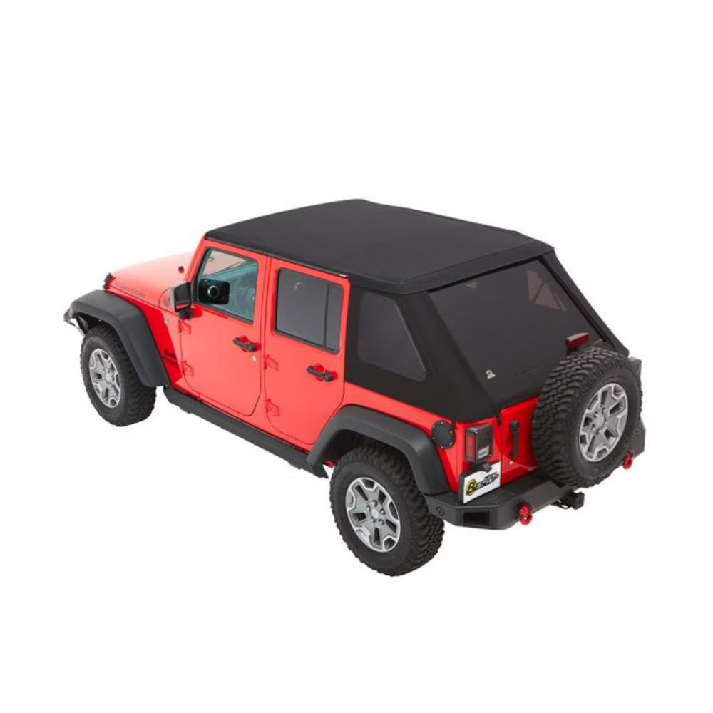 Black Twill Trektop for 4-Door Jeep Wrangler JL B382