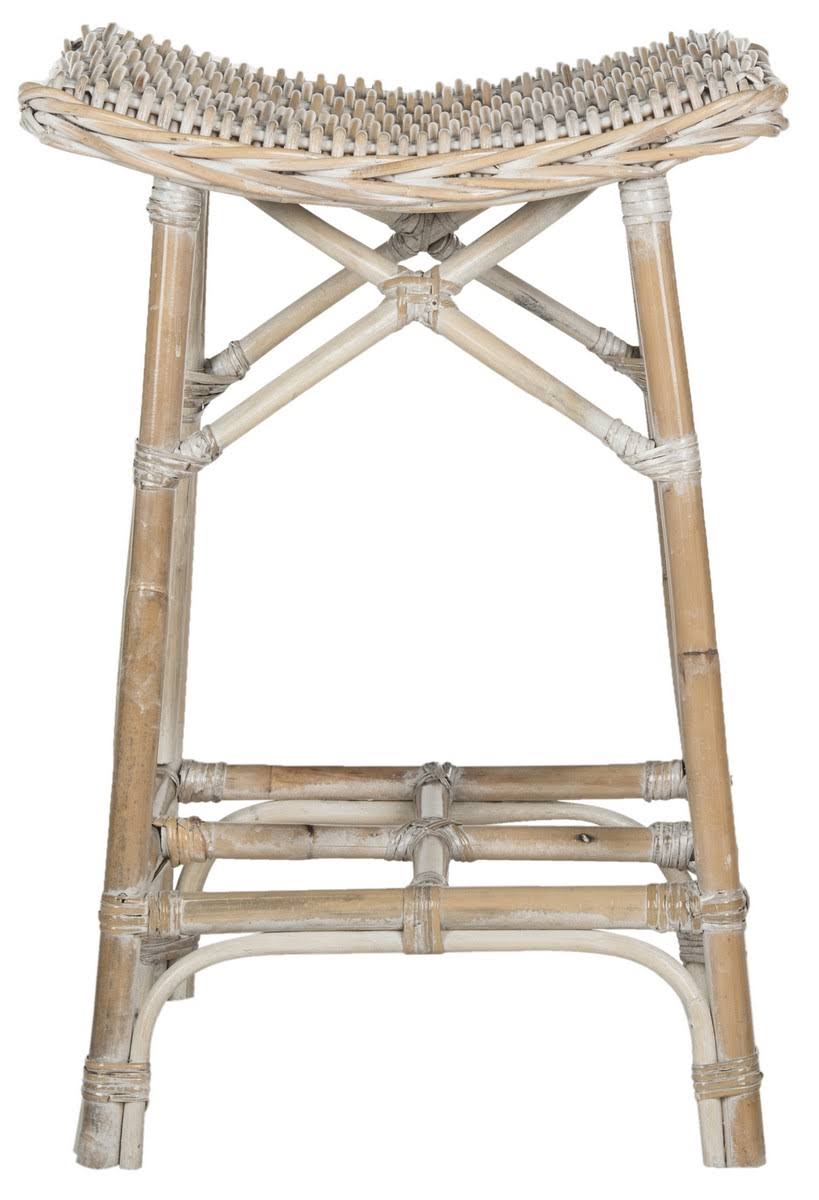 Natural Washed Wicker Bar Stool W919