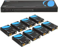 4K 1x8 HDMI Extender Splitter over Single Cable CAT6/7 with IR Remote Q154472
