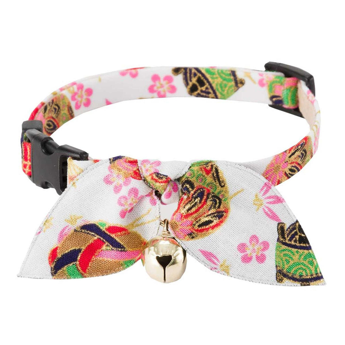 Kimono Bow Tie Cat Collar V8002