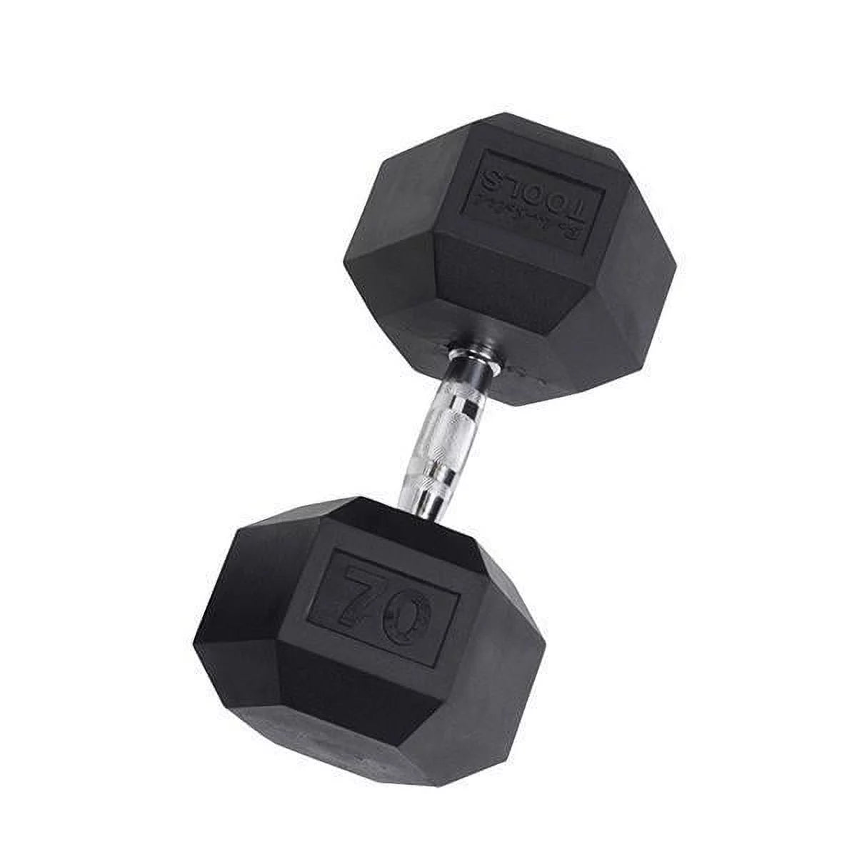Rubber Coated Hex Dumbbells 55 lb D7546