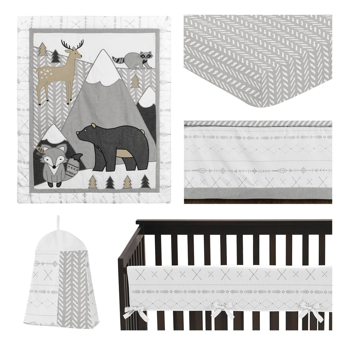 5 Piece Crib Bedding Set S141053