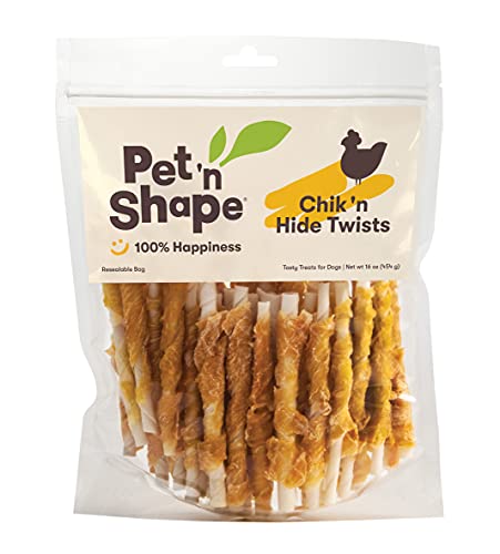 Chicken Wrapped Rawhide Natural Dog Treats 16 oz K368