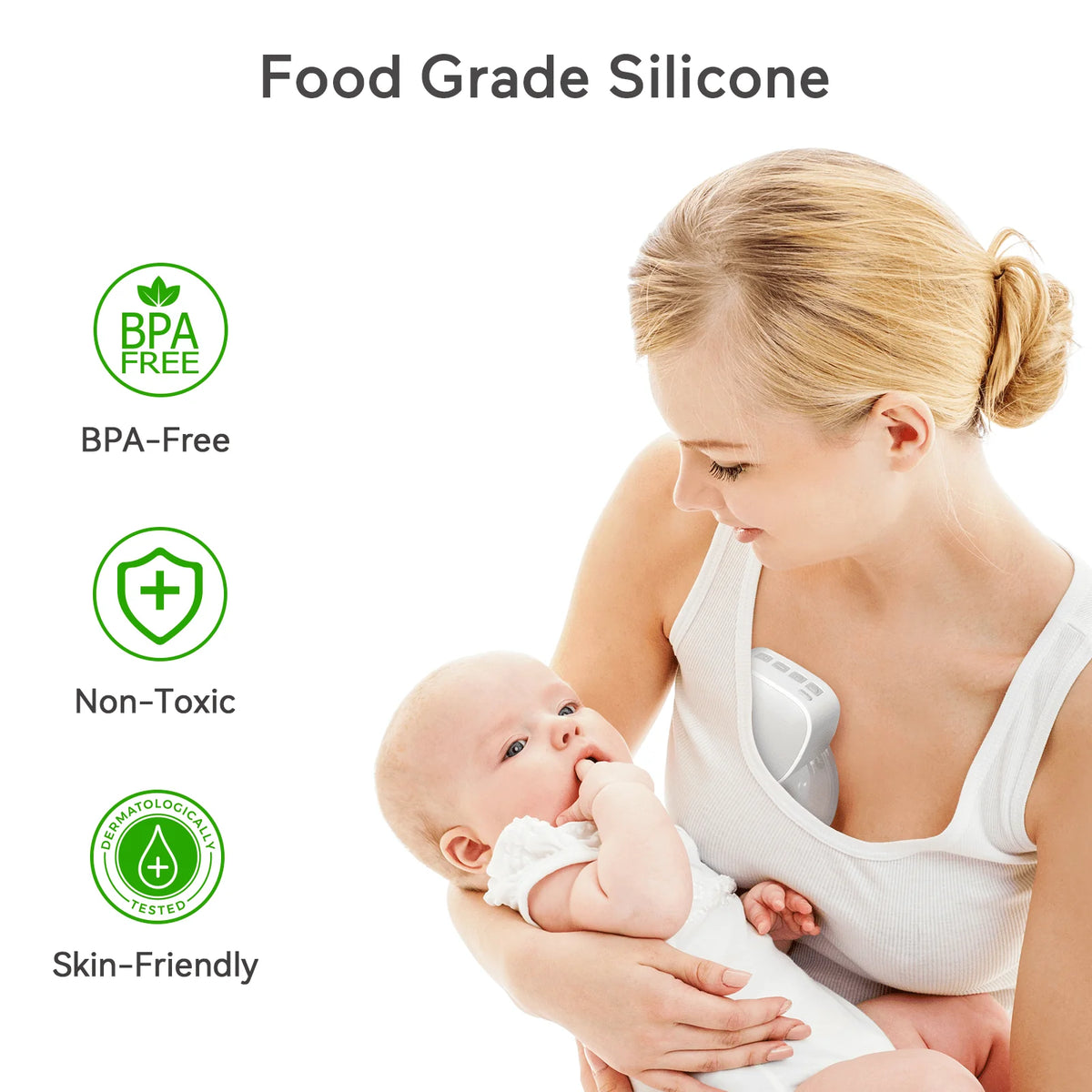 Double Wearable Electric Breast Pumps with 24mm Flange R4196
