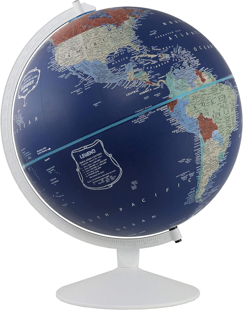 Nautical Themed Political World Globe, Pack of 2 V4614