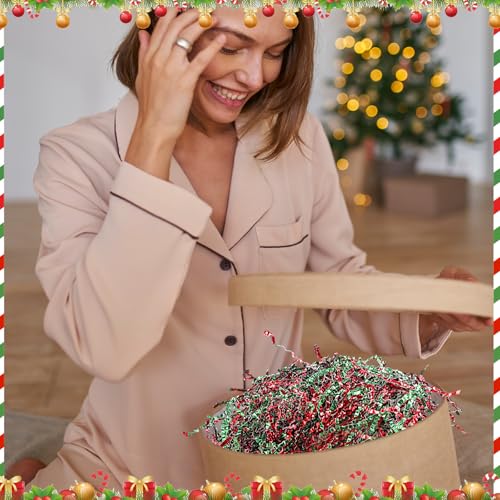 2LB Christmas Crinkle Paper Filler H912