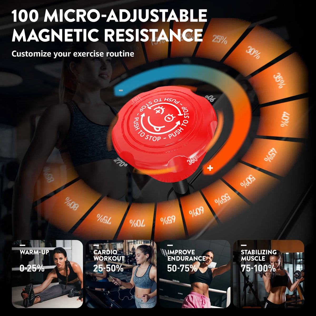 Indoor Cycling Bike Stationary Magnetic Resistance 350lb Flywheel 35lbs C9547