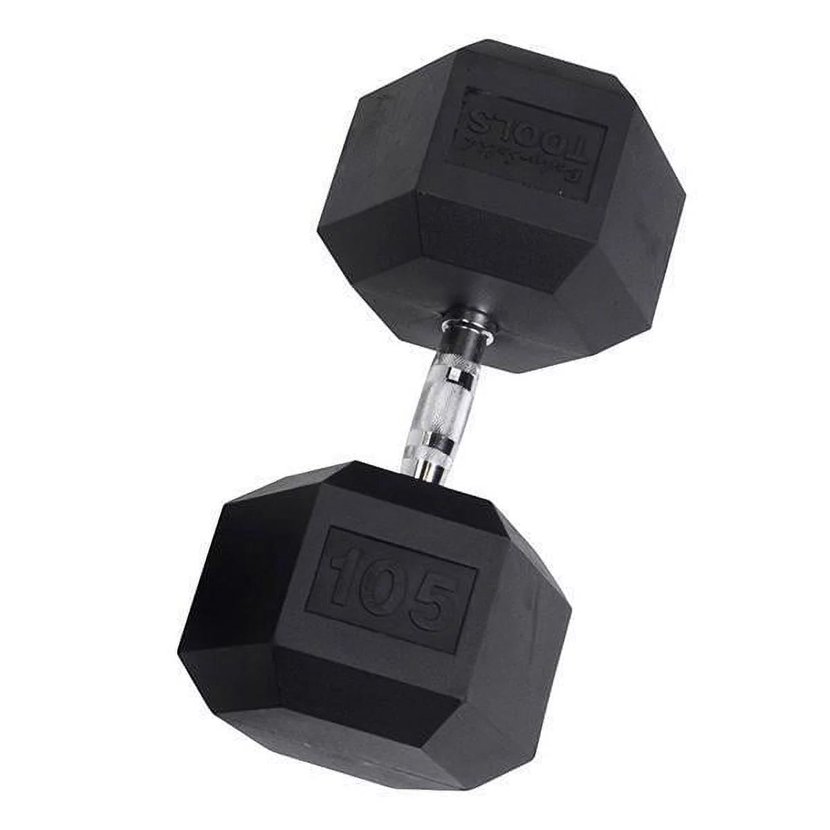 Rubber Coated Hex Dumbbells 55 lb D7546