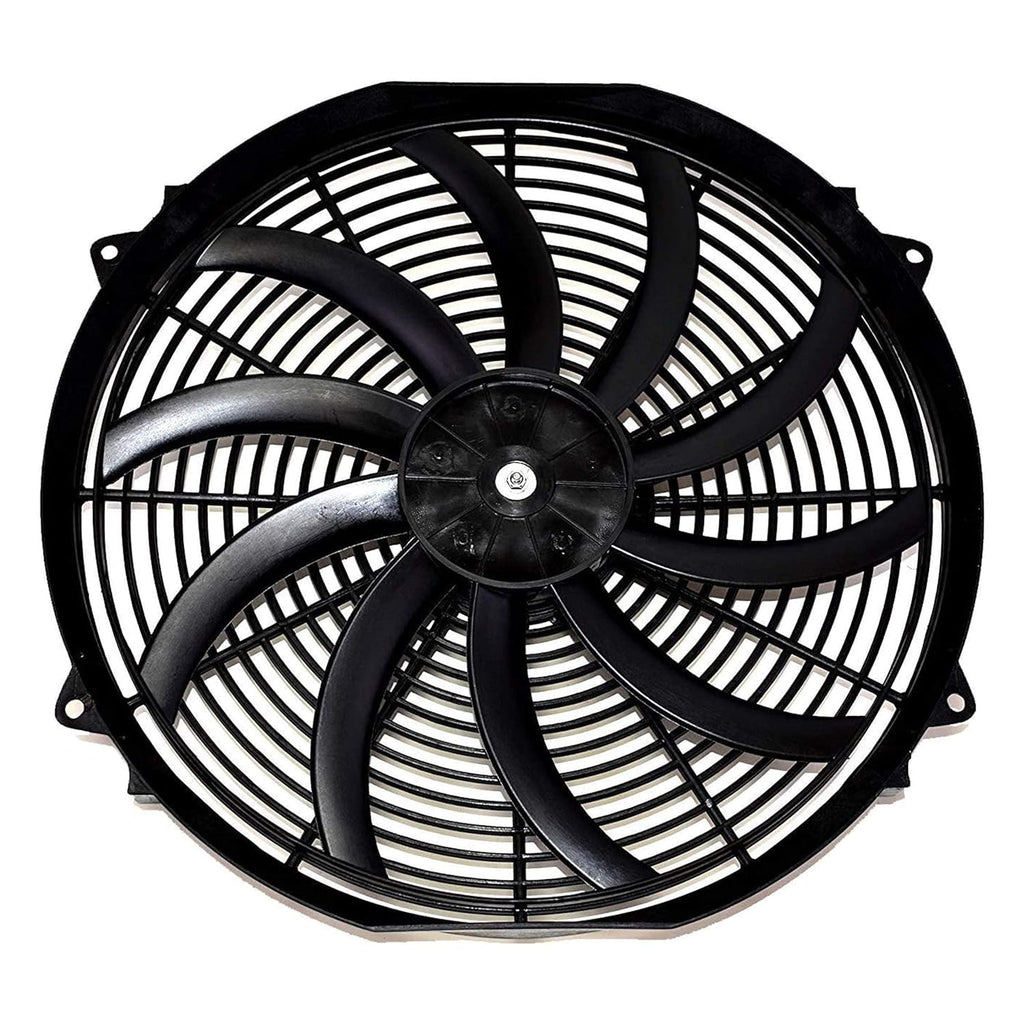 Electric Radiator Cooling Fan 16 Inches 12V 3000 CFM Black Pack of 2 M304