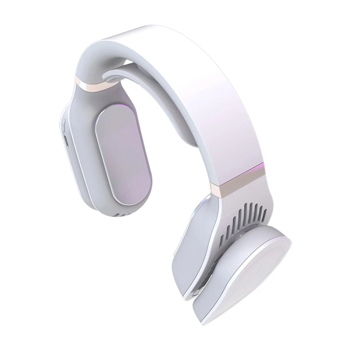Portable Hanging Cooling Heater Air Conditioner Wearable Neck White J9197