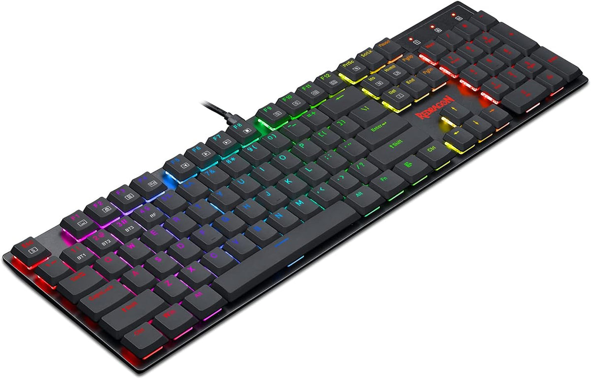 Wireless Bluetooth Mechanical Gaming Keyboard with RGB Backlit Blue Switches I8575